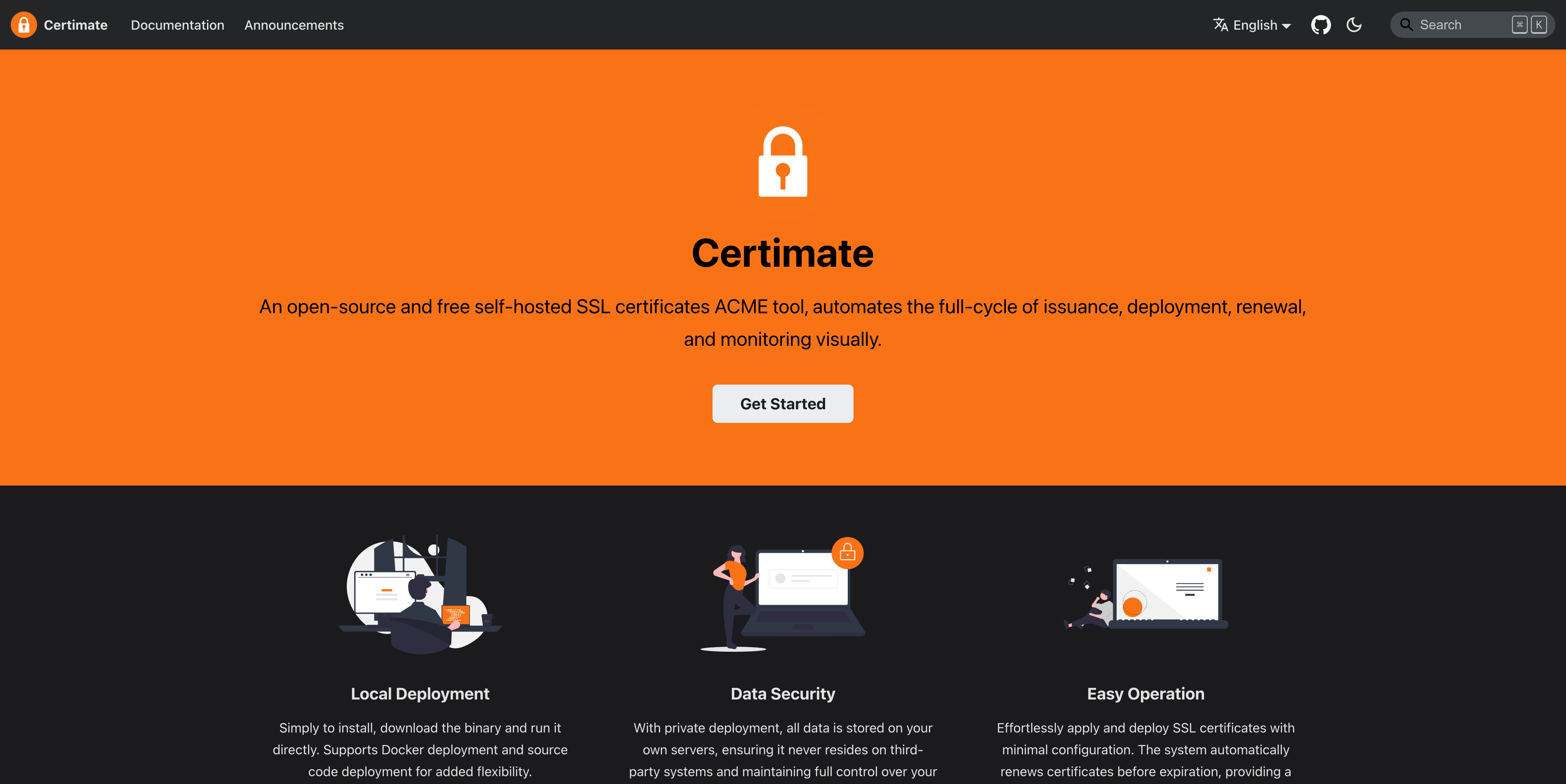 Screenshot of Certimate